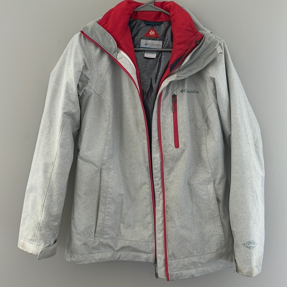 Women’s Coral Columbia Omni Heat Double Layer Jacket